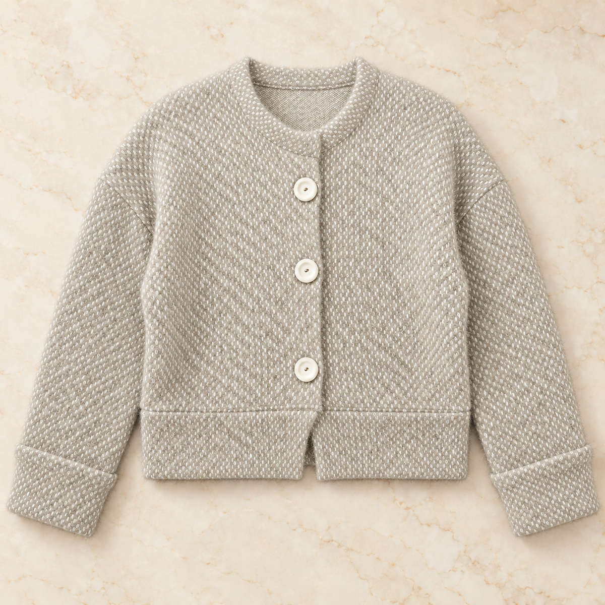 Mohair Triquot Cardigan.