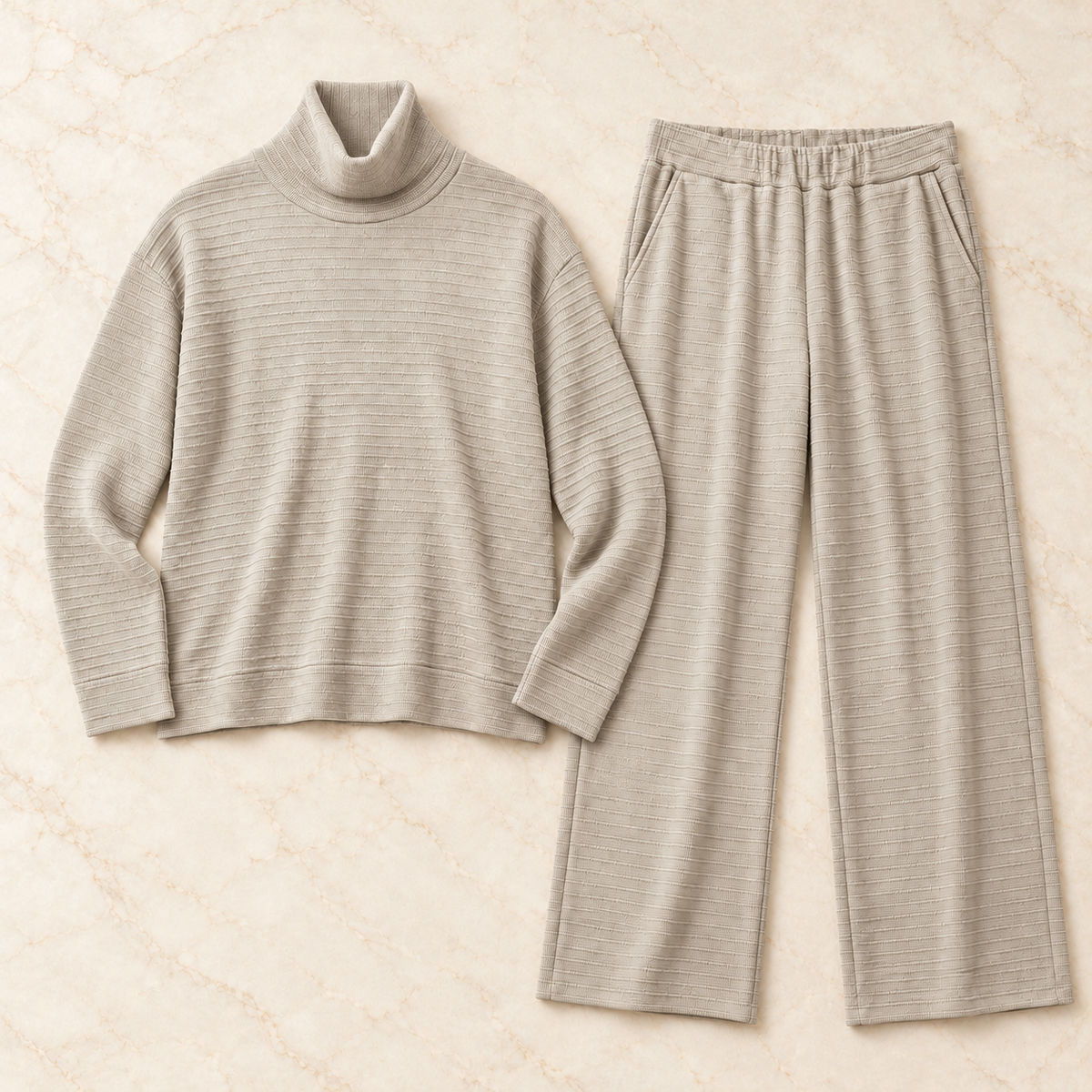 The Ribbed Comfort Set.