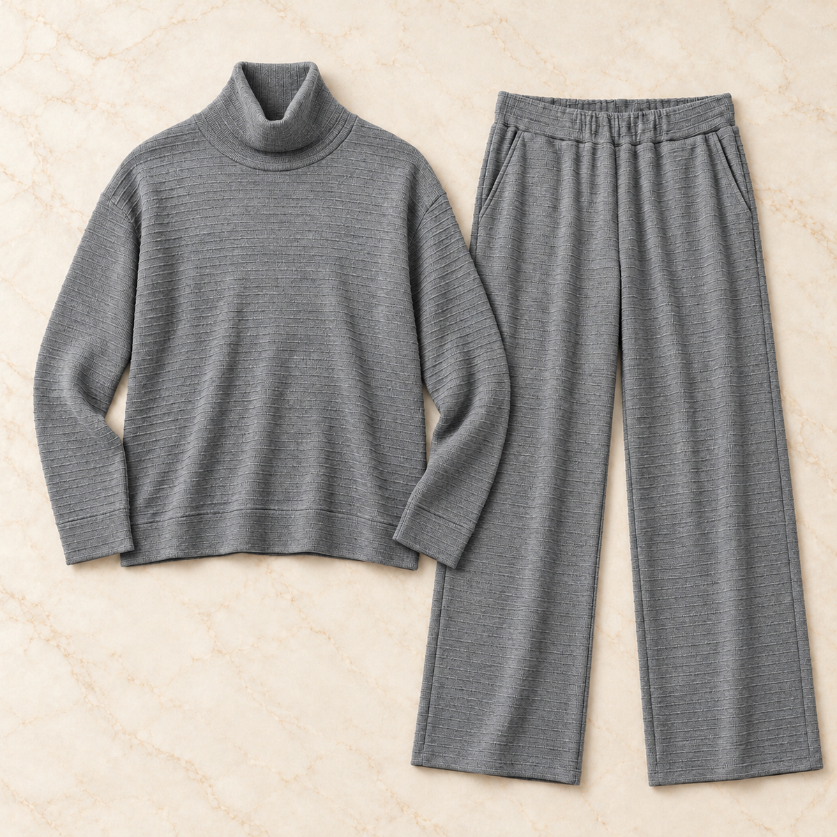 The Ribbed Comfort Set.