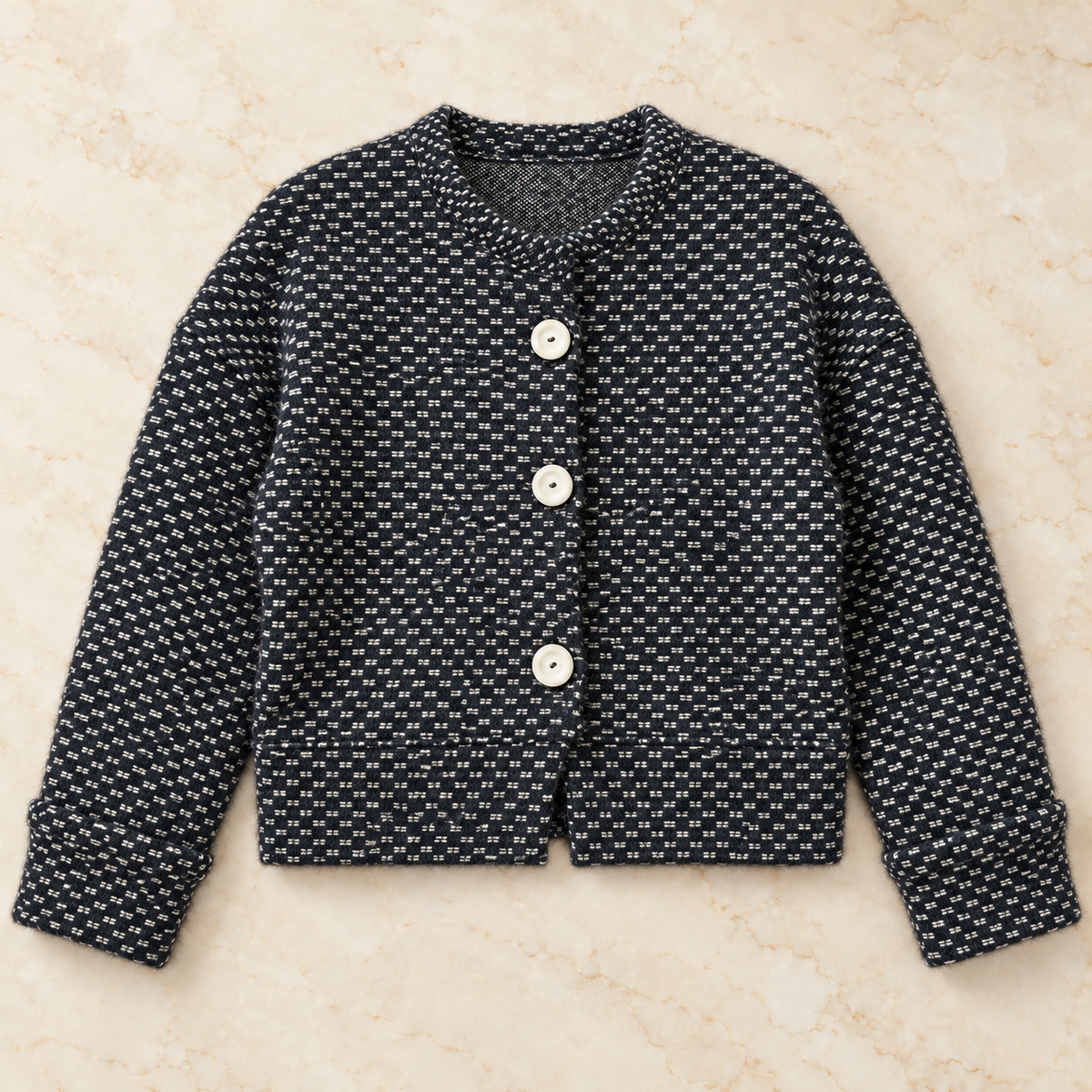 Mohair Triquot Cardigan.