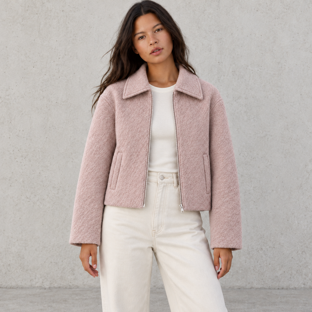 Mohair Zip Jacket.