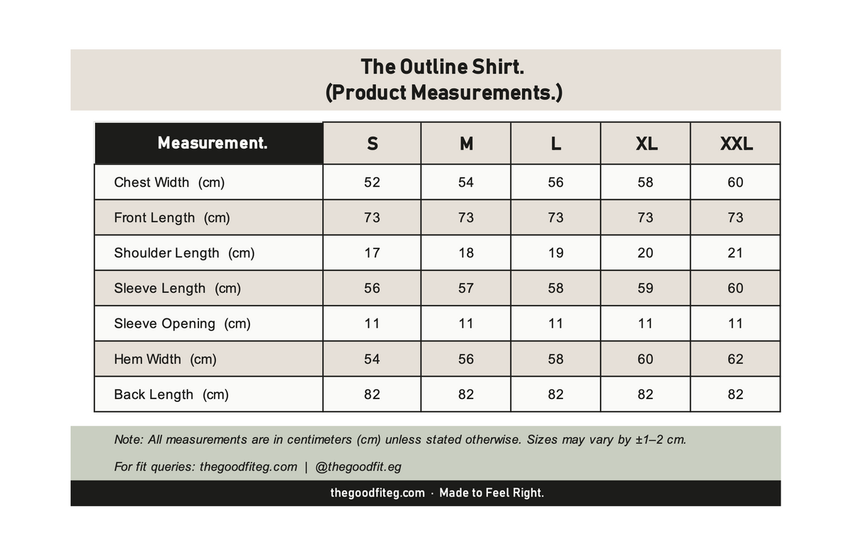The Pinstripe Set. size chart 2