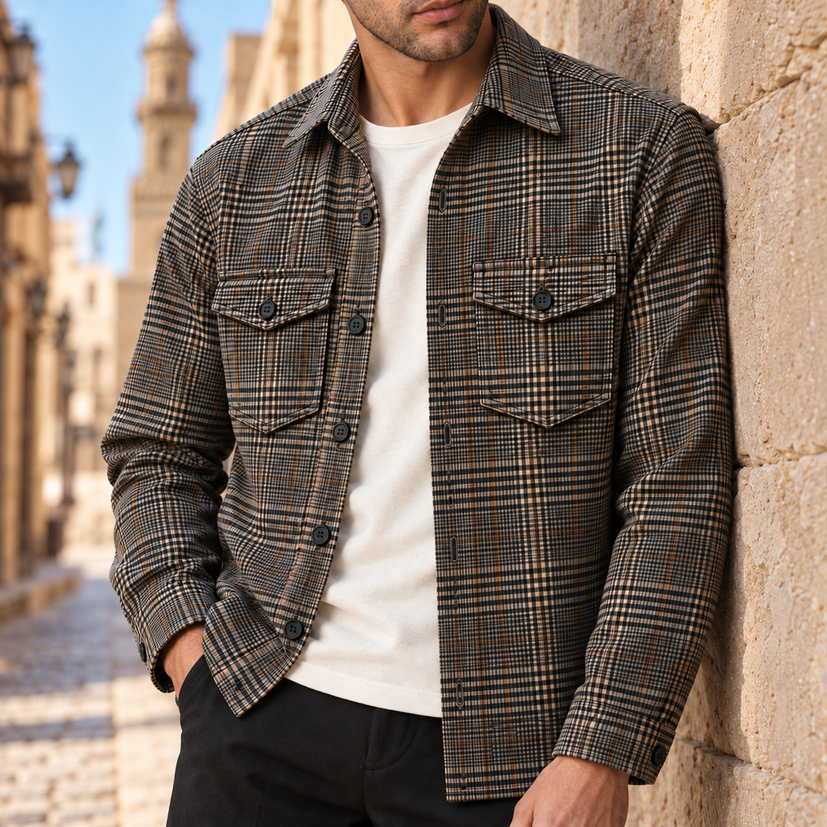 The Checked Overshirt.