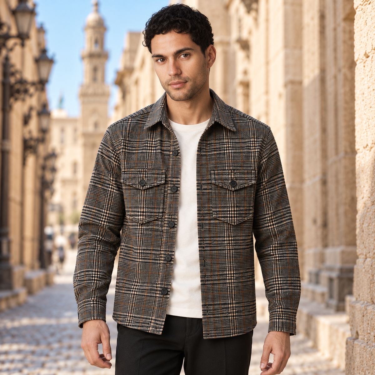 The Checked Overshirt.