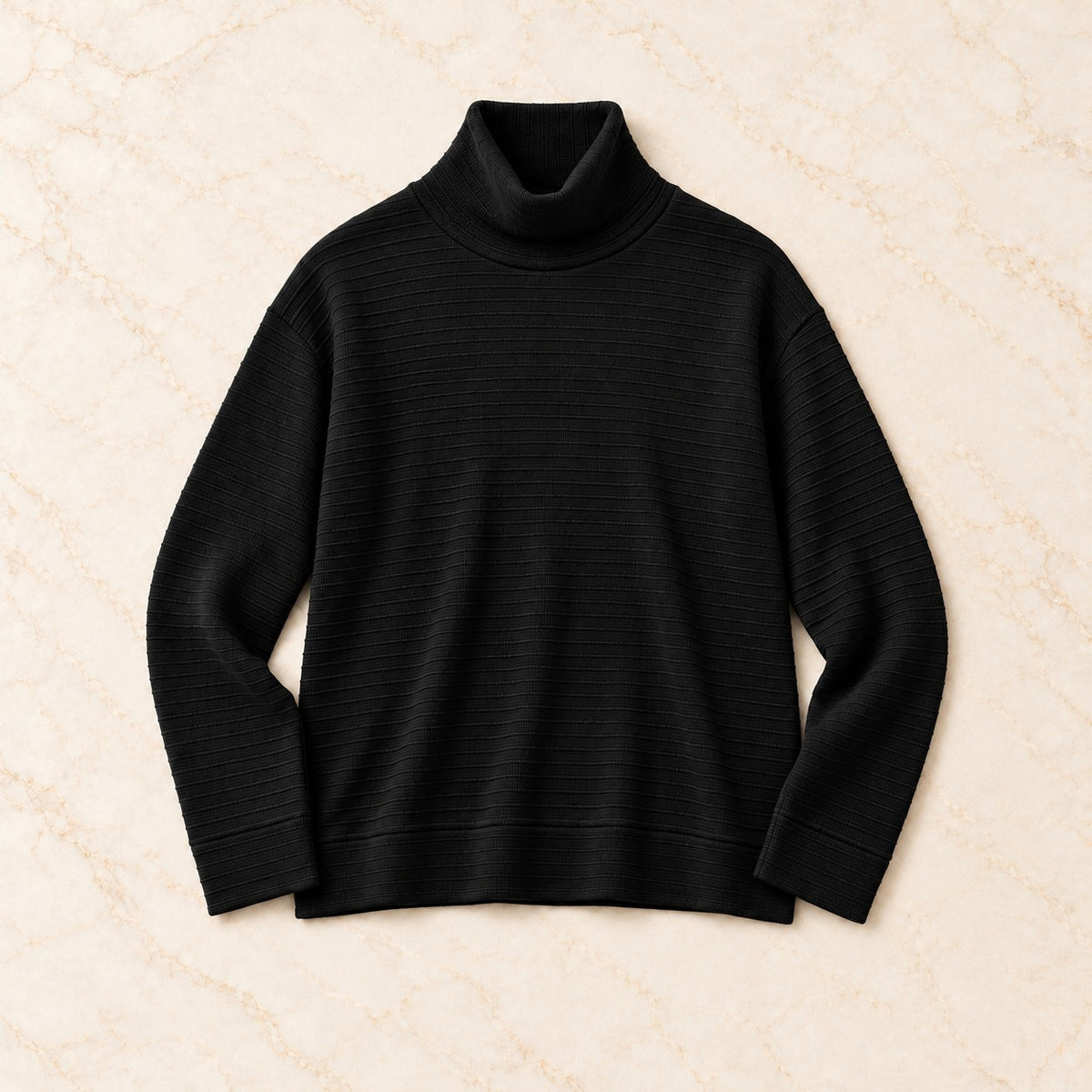 The Ribbed Turtleneck.