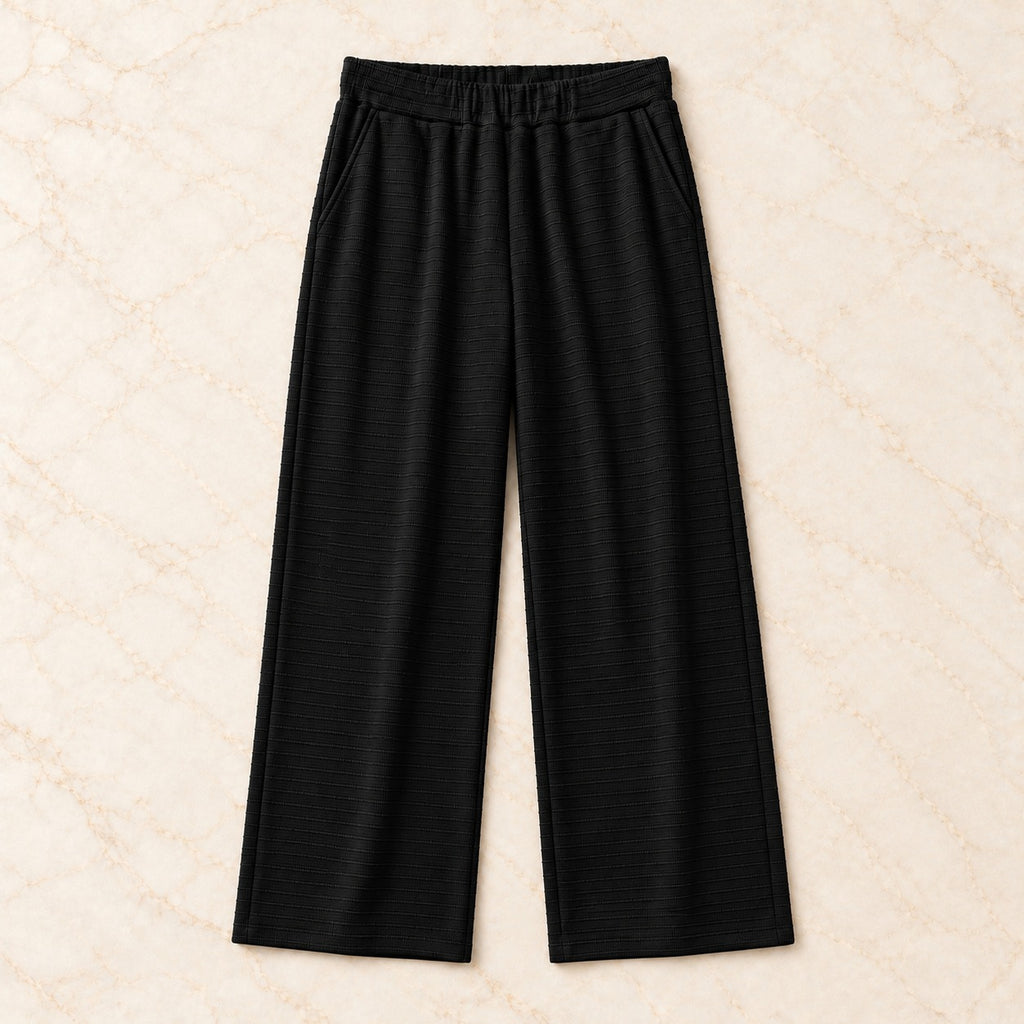 The Ribbed Straight-Leg Pants.