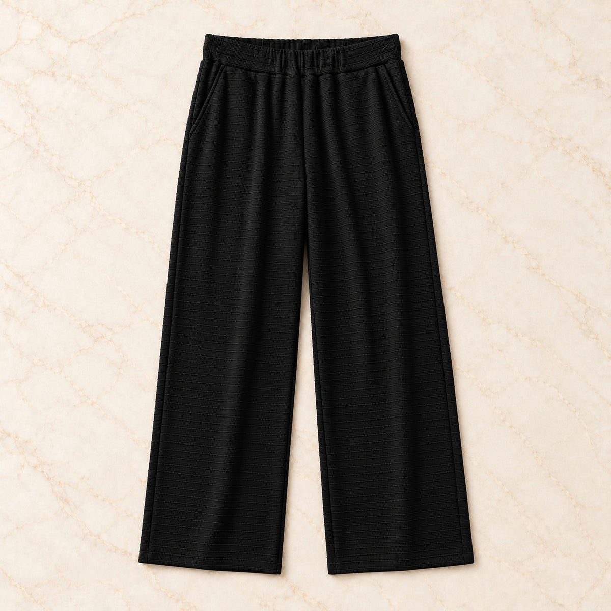 The Ribbed Straight-Leg Pants.