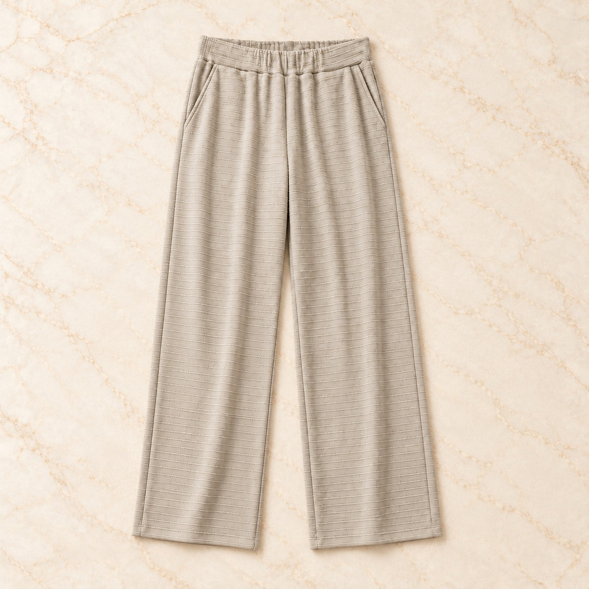 The Ribbed Straight-Leg Pants.