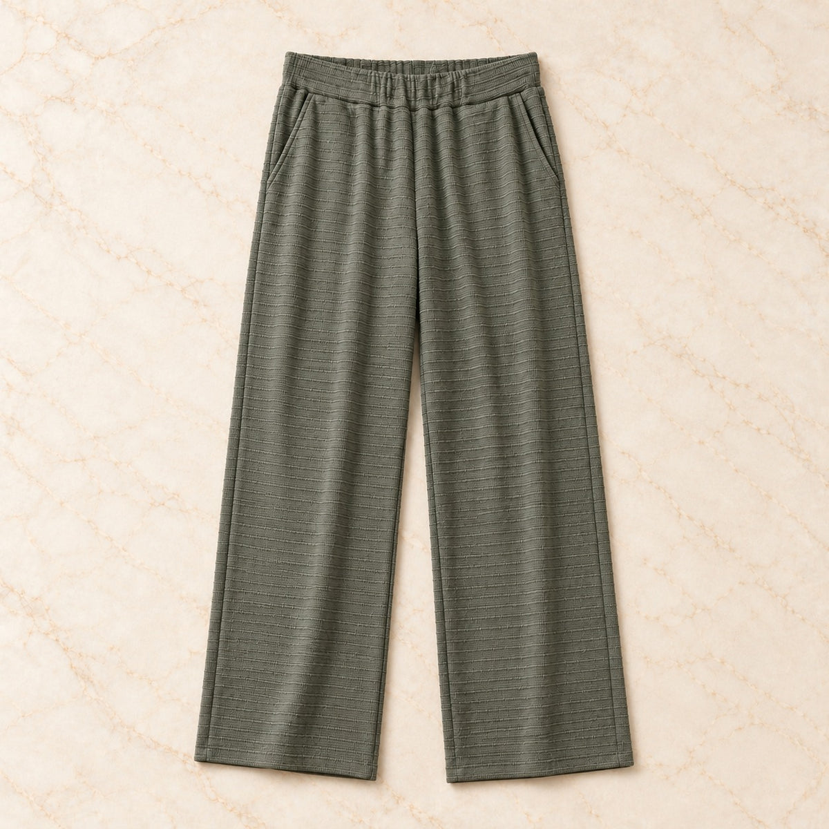 The Ribbed Straight-Leg Pants.