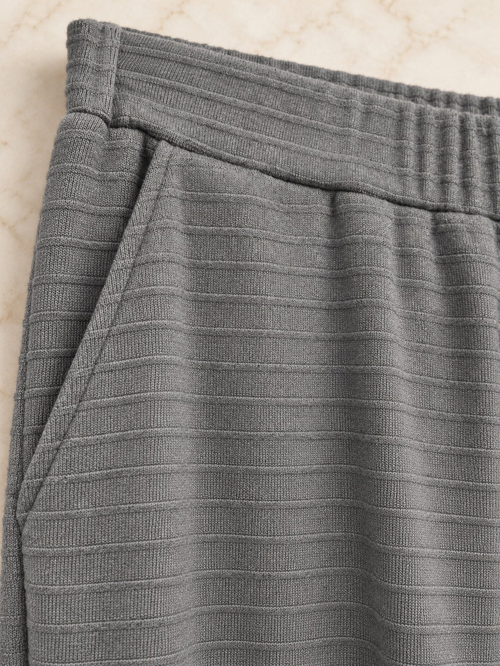 The Ribbed Straight-Leg Pants.